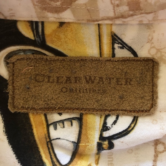 Clear Water Outfitters Button Down Men Shirt Size XXL Short Sleeve Classic Cars - Picture 2 of 16